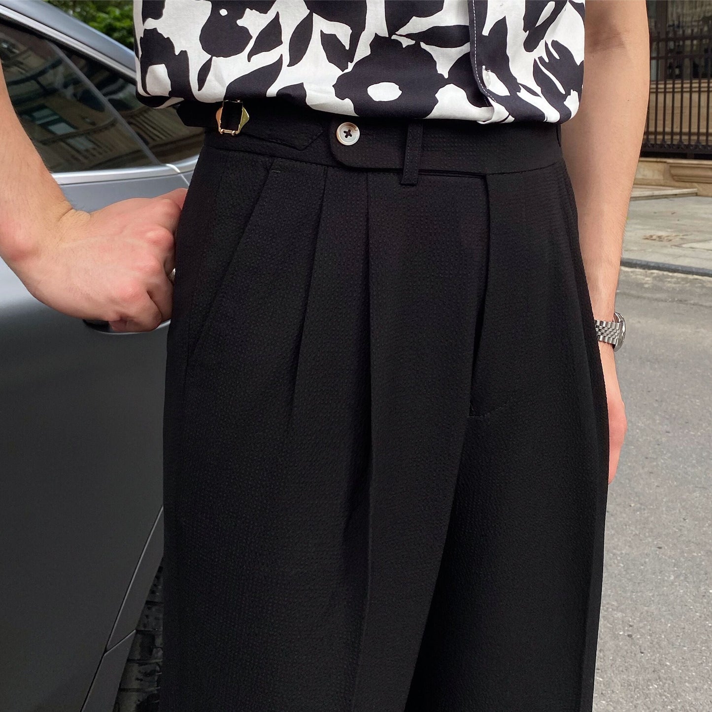 Irving | Men's Pleated Cropped Pants