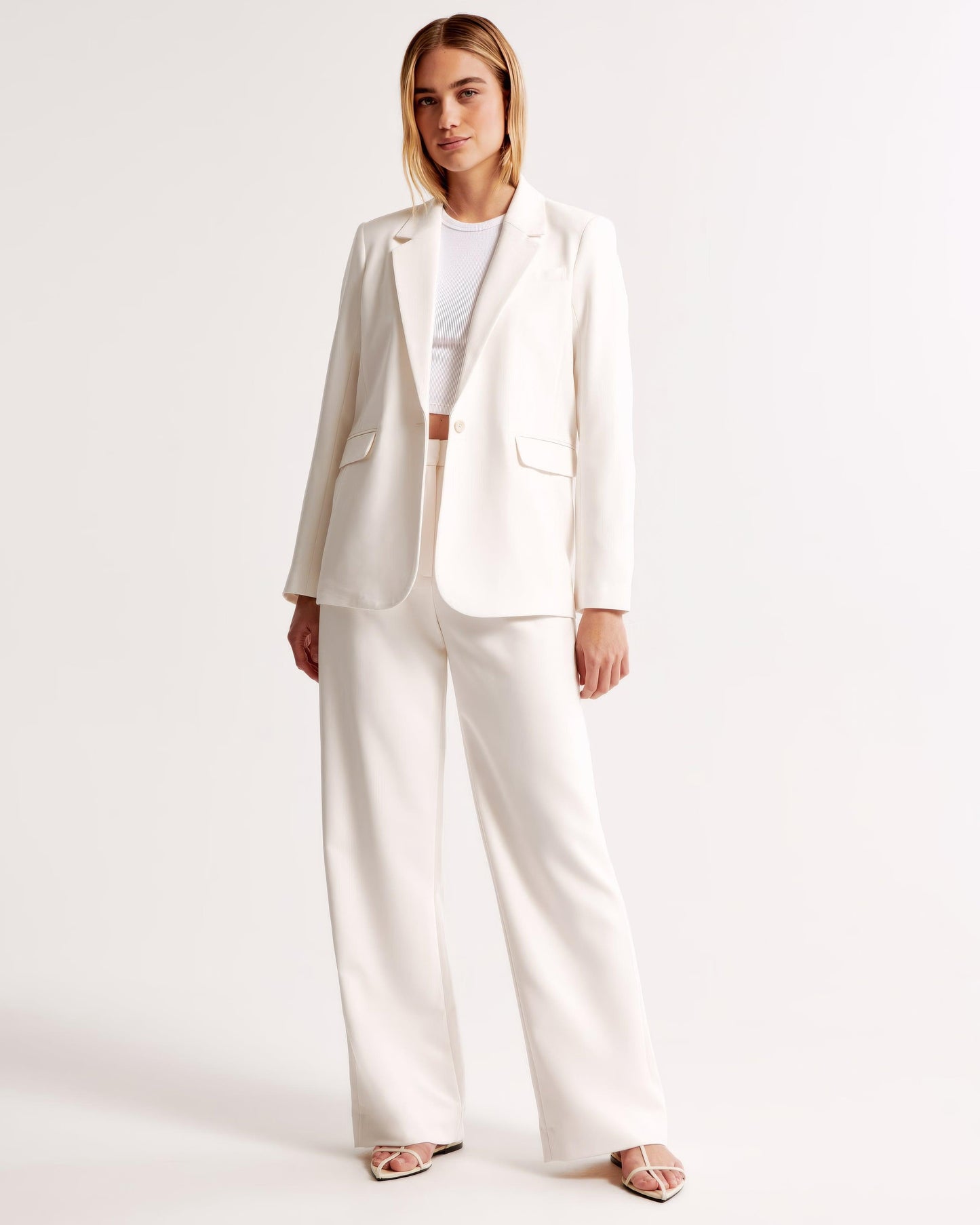 Zara | High Waist Pleated Leg Trousers with Tailored Fit
