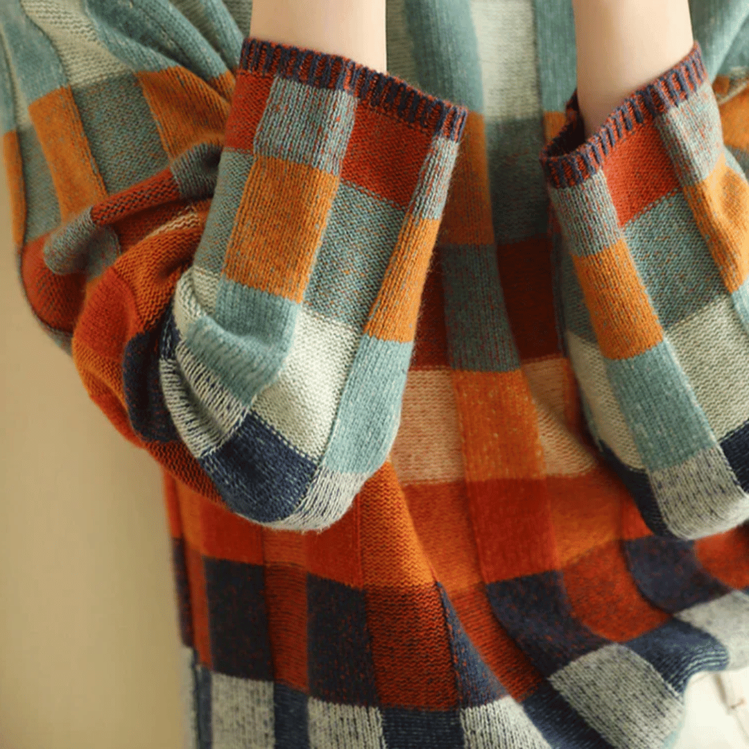 Mireille - Cashmere Patchwork Turtleneck