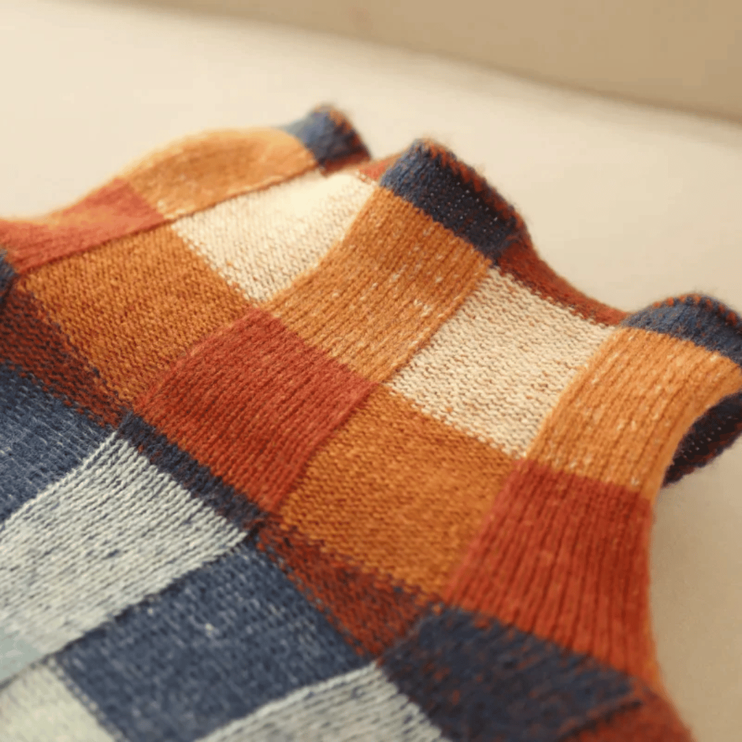 Mireille - Cashmere Patchwork Turtleneck