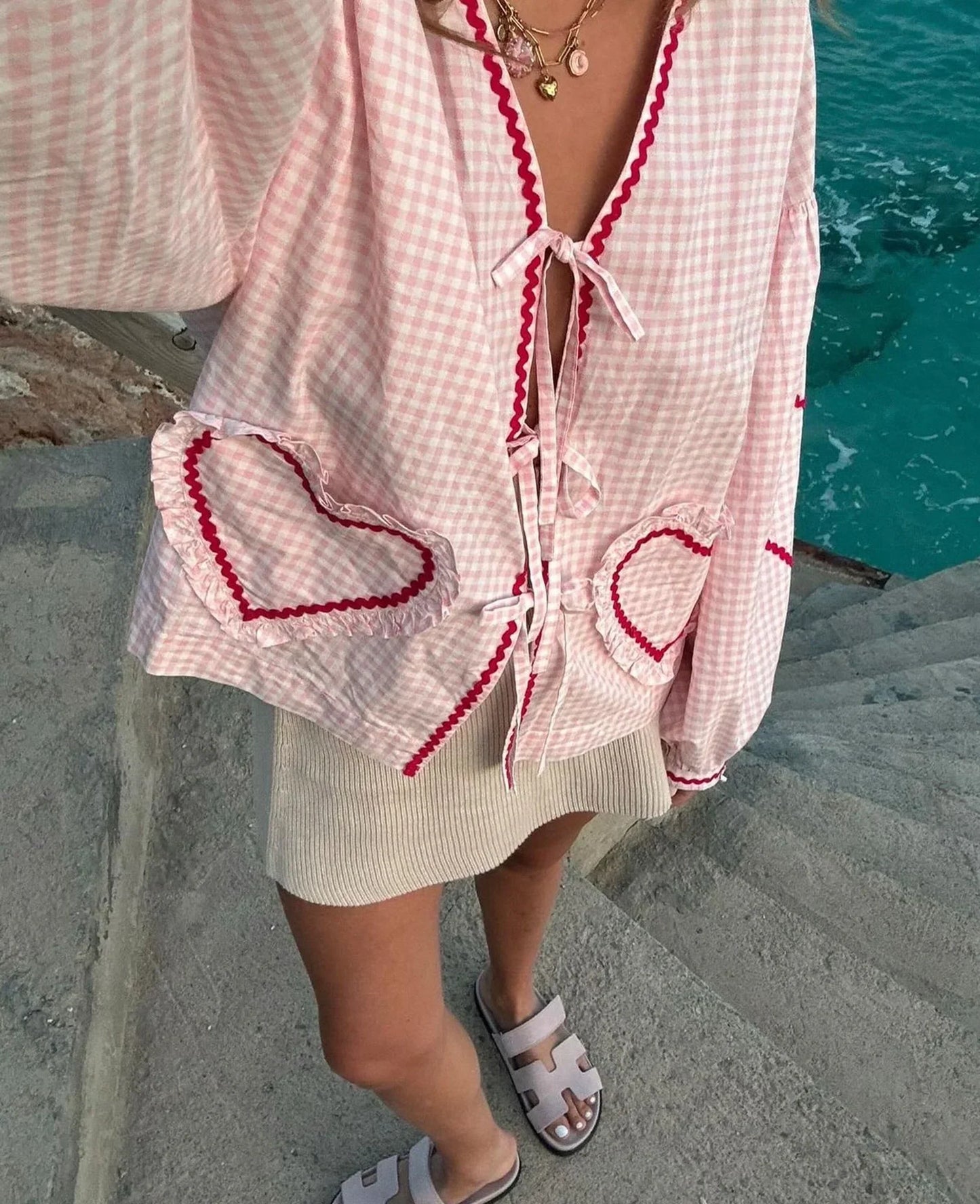 Elyza | Romantische Herzbluse