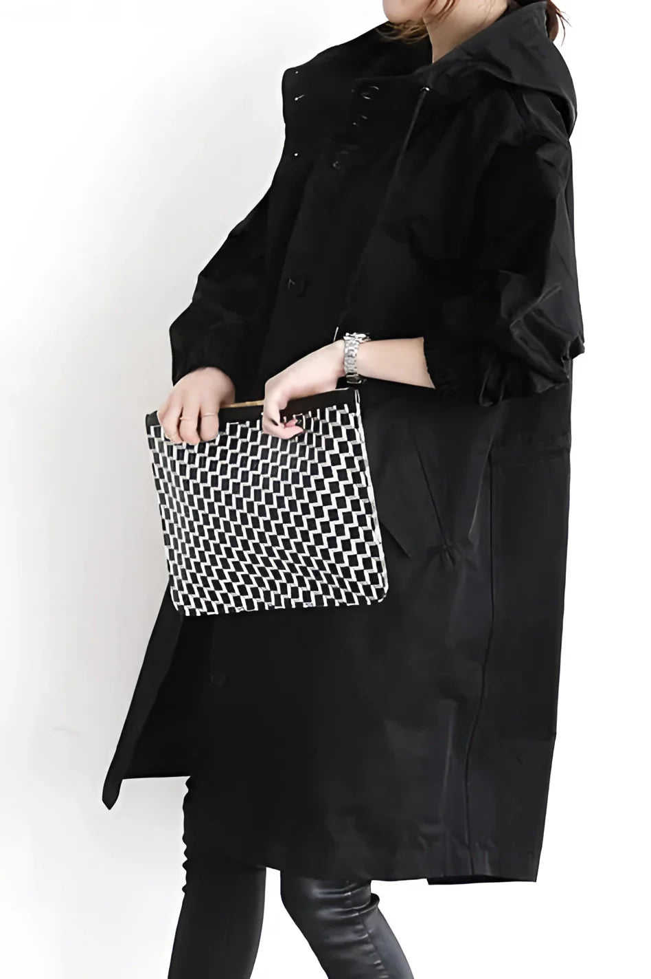 Seraphine - Stylish Oversized Women's Hooded Waterproof Raincoat