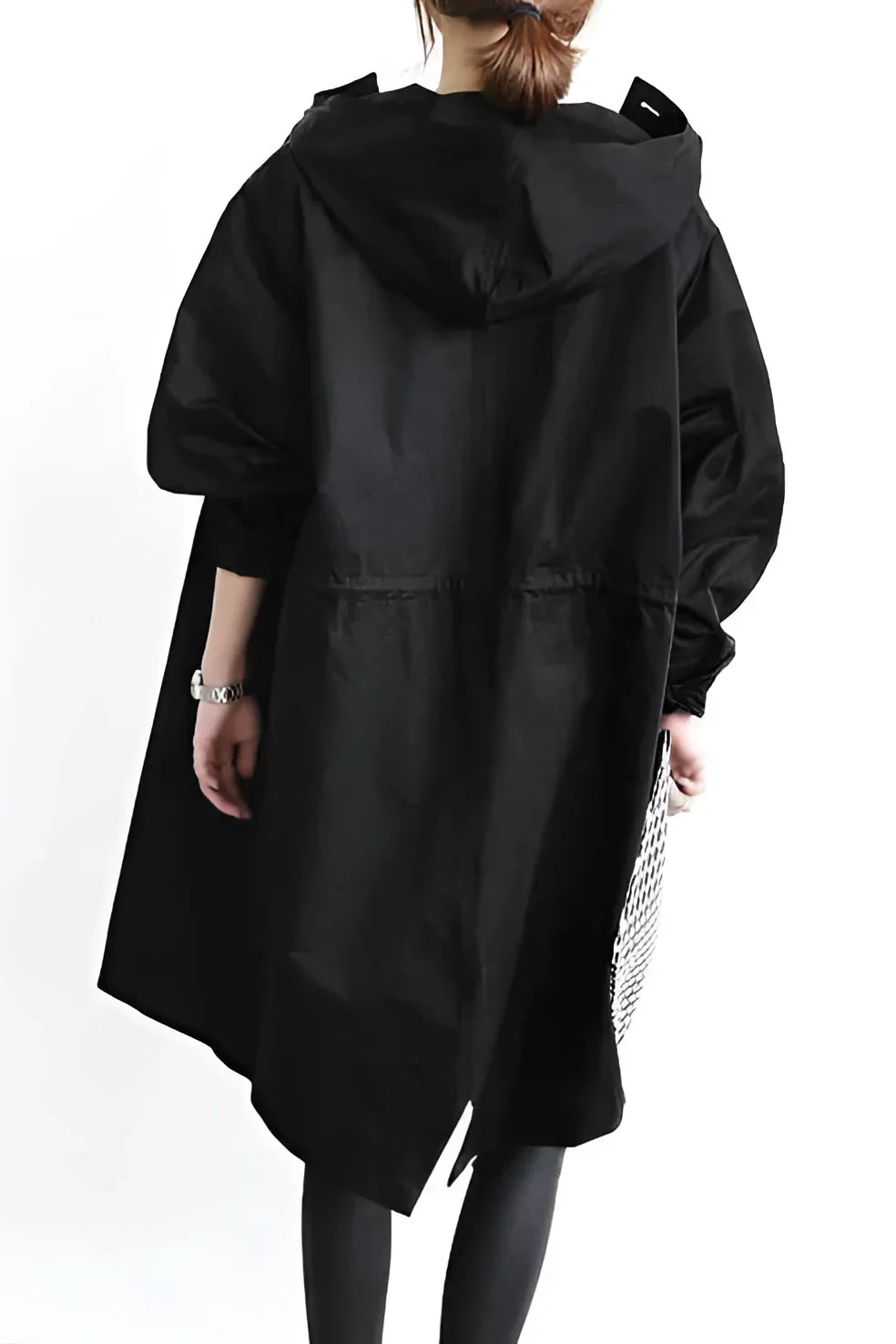 Seraphine - Stylish Oversized Women's Hooded Waterproof Raincoat