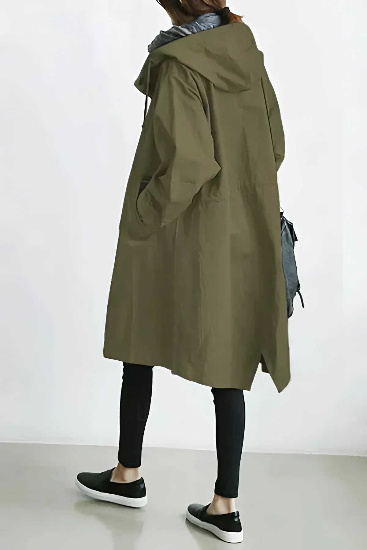 Seraphine - Stylish Oversized Women's Hooded Waterproof Raincoat