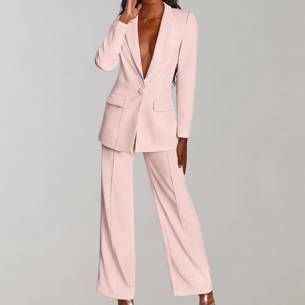 Mira - Chic Blazer and Trousers Combo