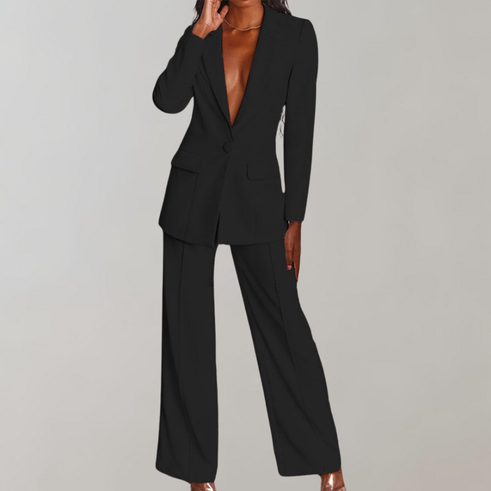 Mira - Chic Blazer and Trousers Combo