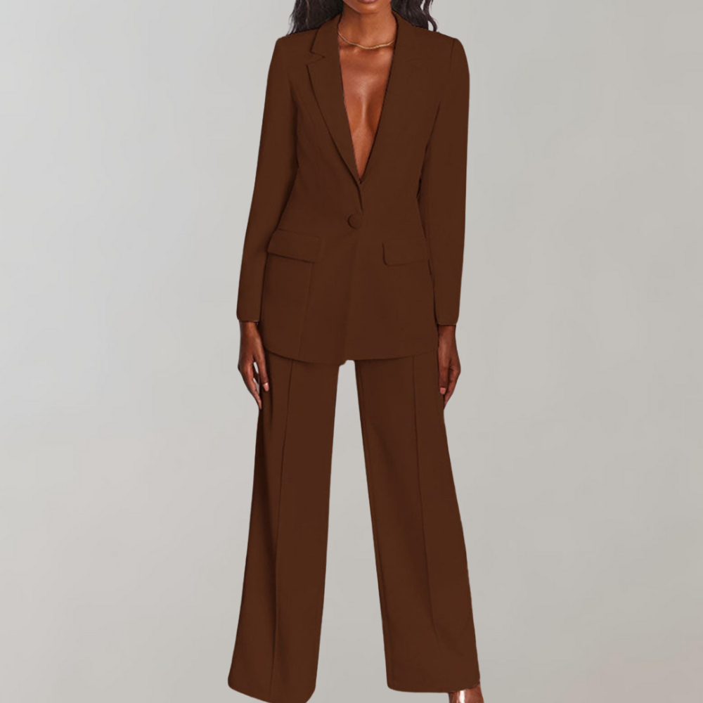 Mira - Chic Blazer and Trousers Combo