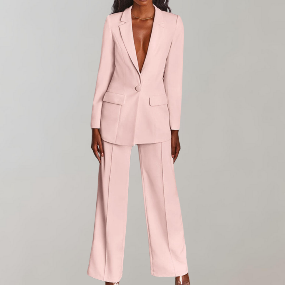 Mira - Chic Blazer and Trousers Combo