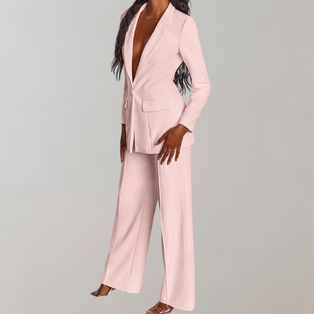 Mira - Chic Blazer and Trousers Combo