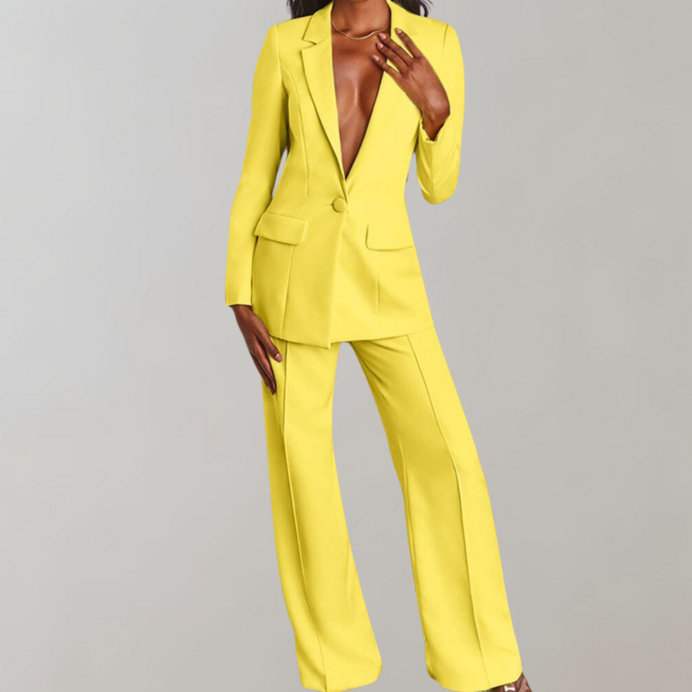Mira - Chic Blazer and Trousers Combo