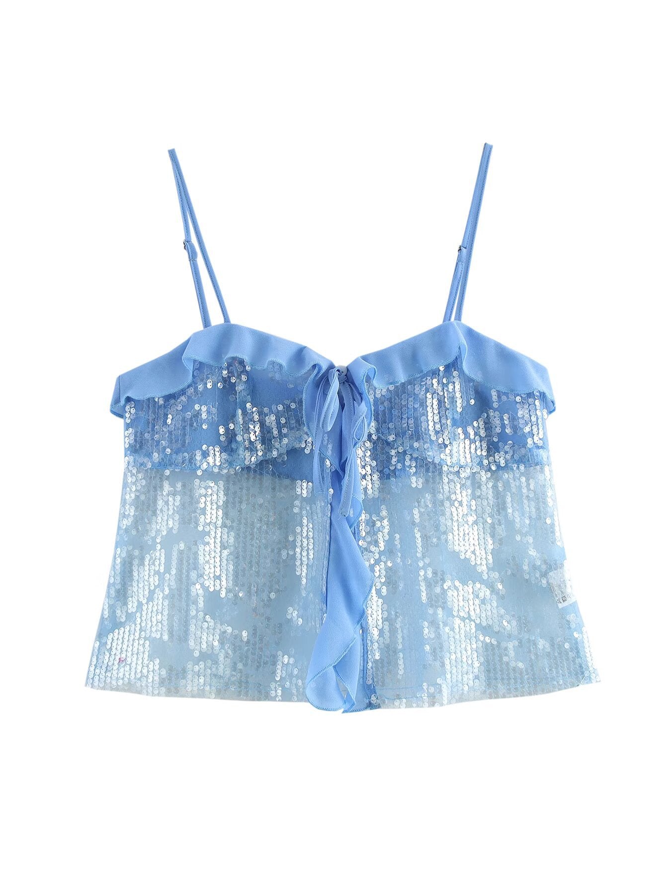 Carolyn | Dazzling Sequin Halter Top for Nights Out