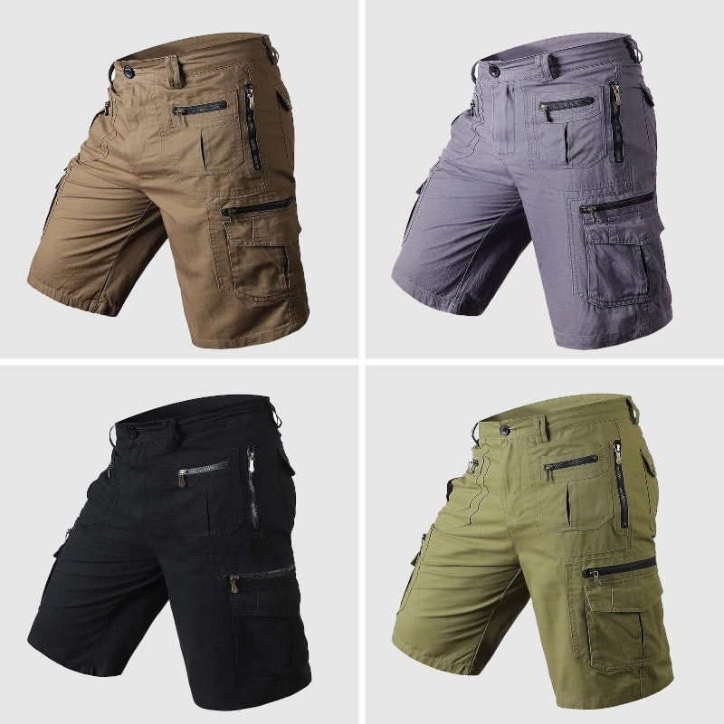 Micah | Durable Multi-Pocket Knee Length Cargo Shorts