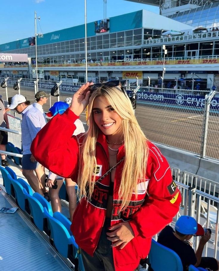 Mireille - Sporty Style Ferrari Racer Jacket