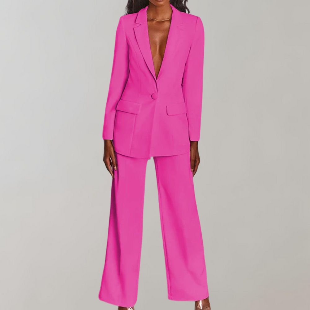Mira - Chic Blazer and Trousers Combo