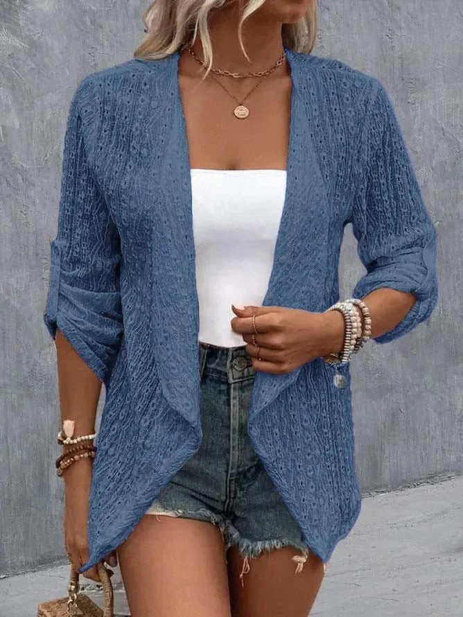 Nancy | Women's Open Front Draped Cardigan