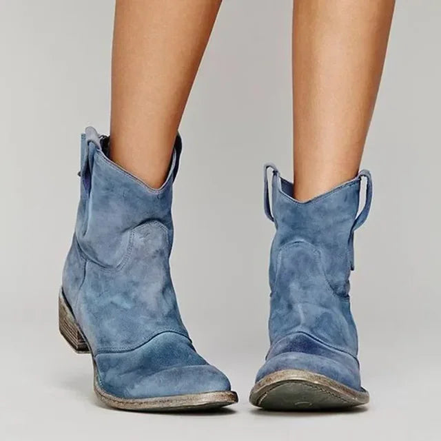 Alina – Vintage Cowboy Ankle Boots