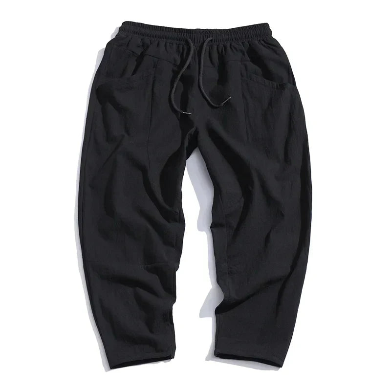Gerald | Kyoto Linen Cropped Pants for Men