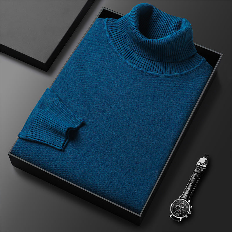 Evander - Cashmere Cotton Turtleneck Sweater Elegant Comfort Versatile Fit