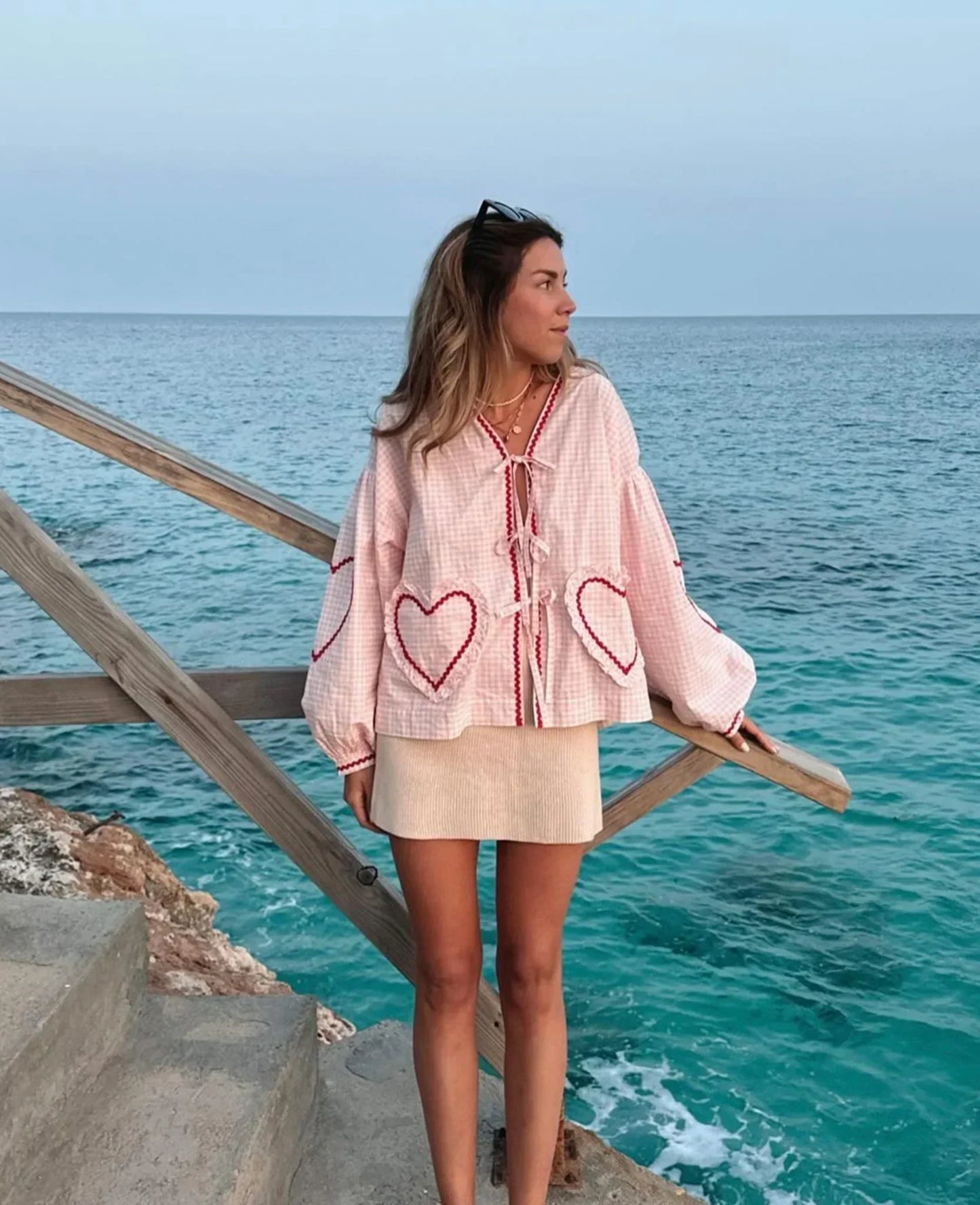 Elyza | Romantische Herzbluse