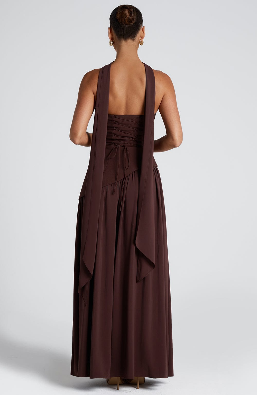 Deborah | Elegant Strapless Dress with High Slit for Women