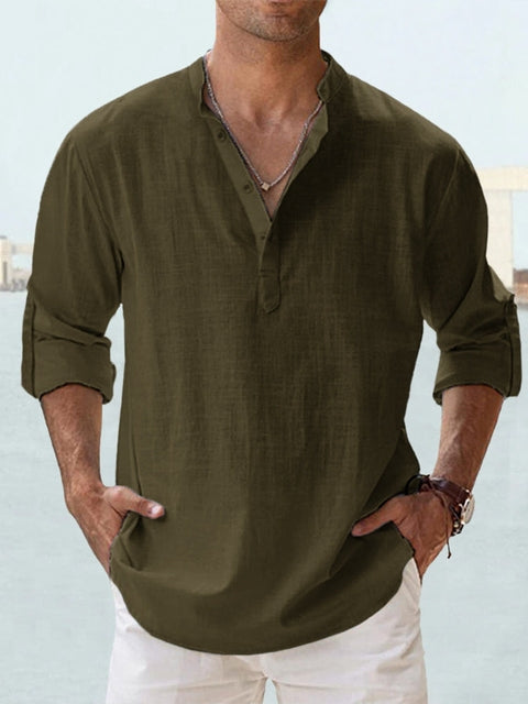 Clark | Casual Linen Shirt for Men – Relaxed Fit – Breathable and Stylish