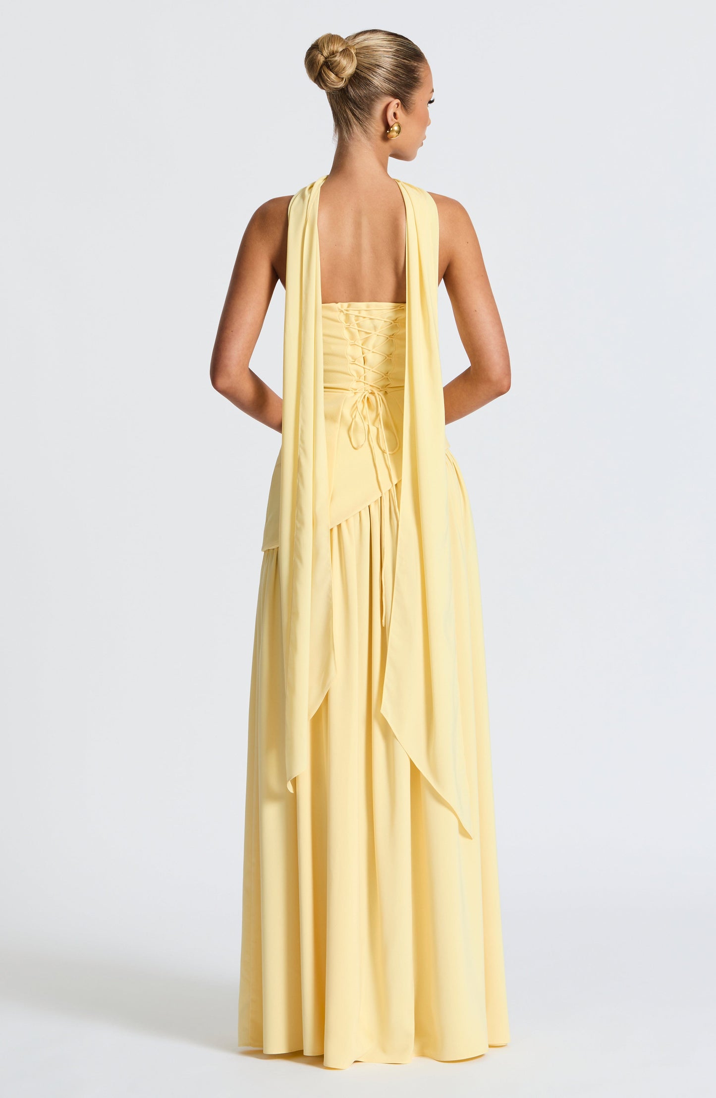 Deborah | Elegant Strapless Dress with High Slit for Women