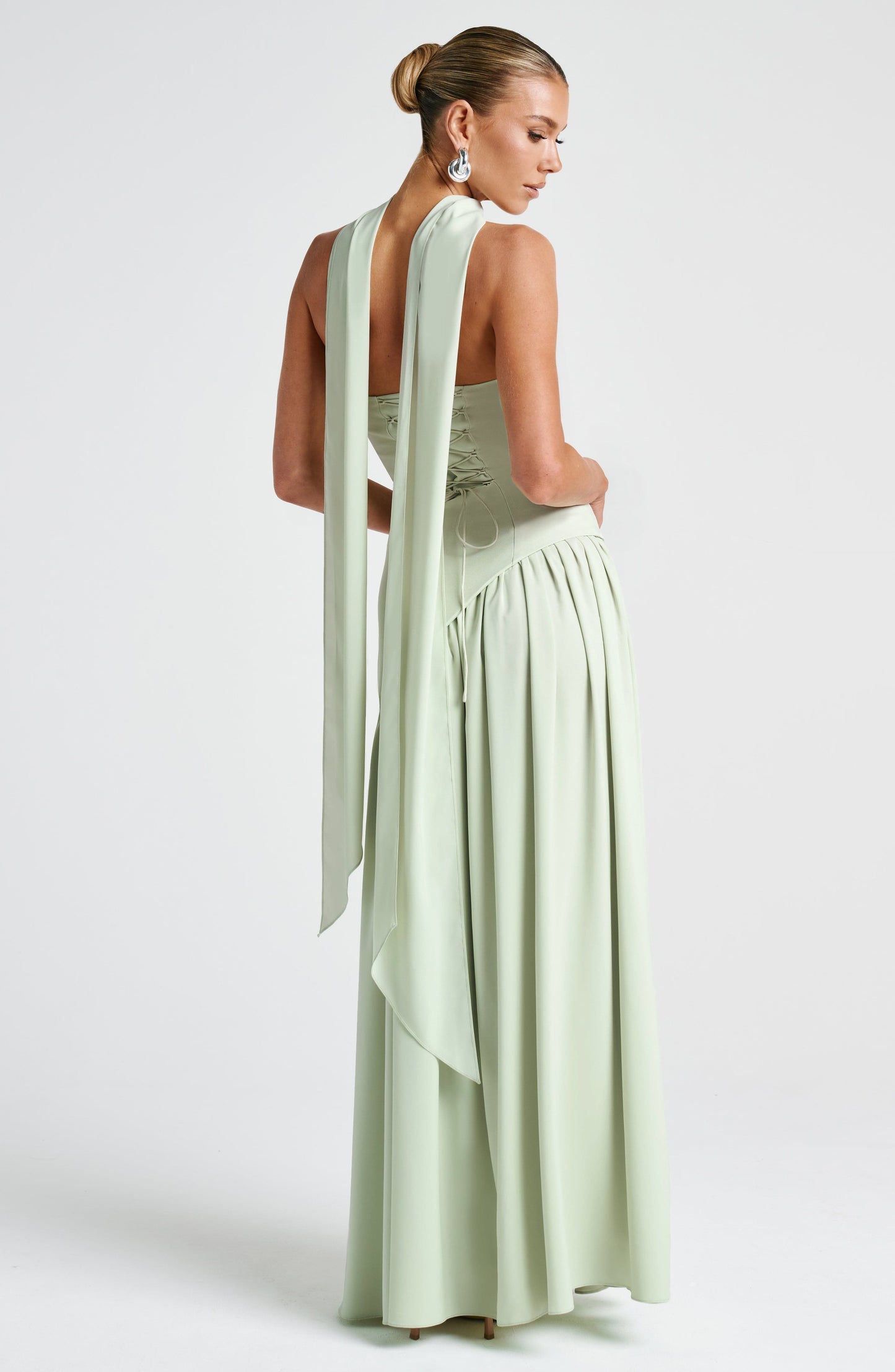 Deborah | Elegant Strapless Dress with High Slit for Women