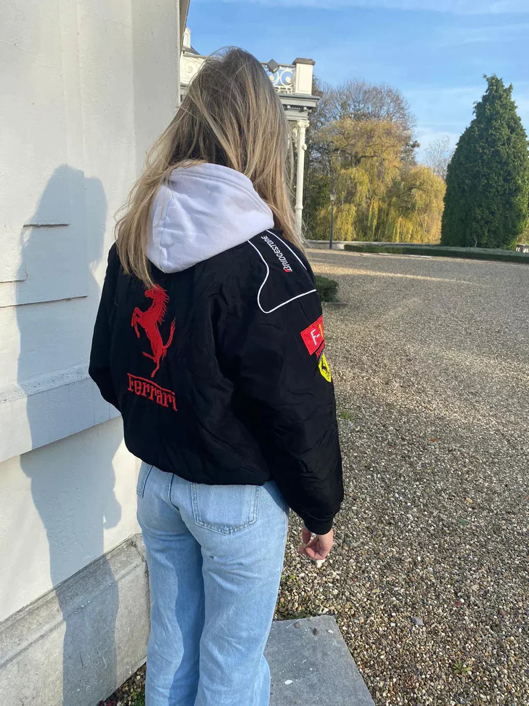 Mireille - Sporty Style Ferrari Racer Jacket