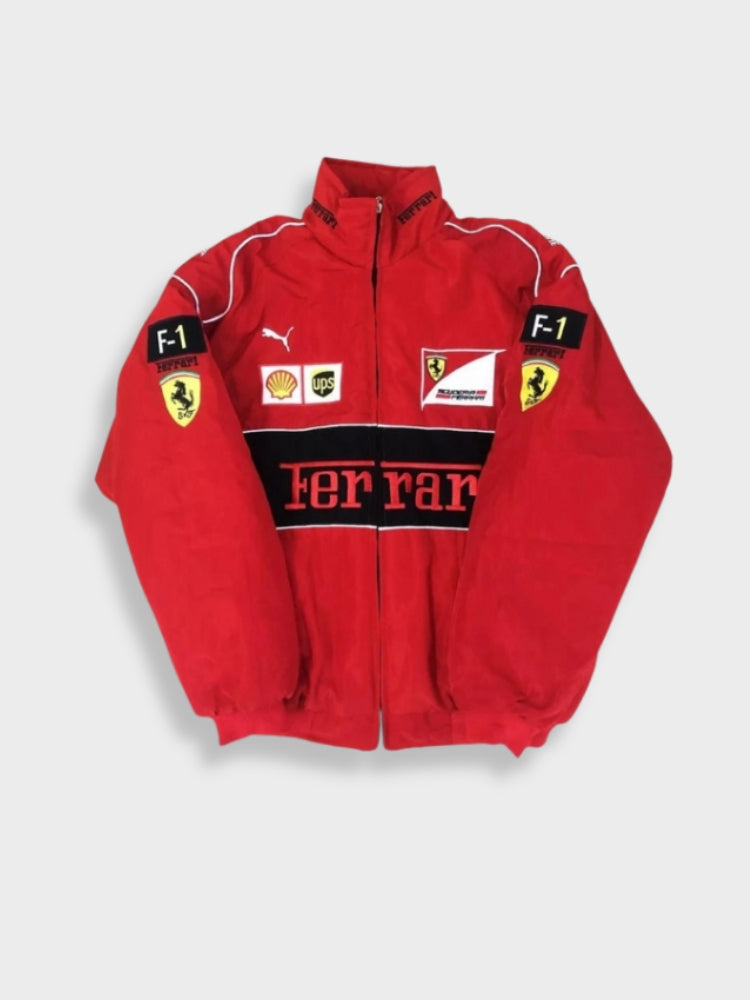 Mireille - Sporty Style Ferrari Racer Jacket