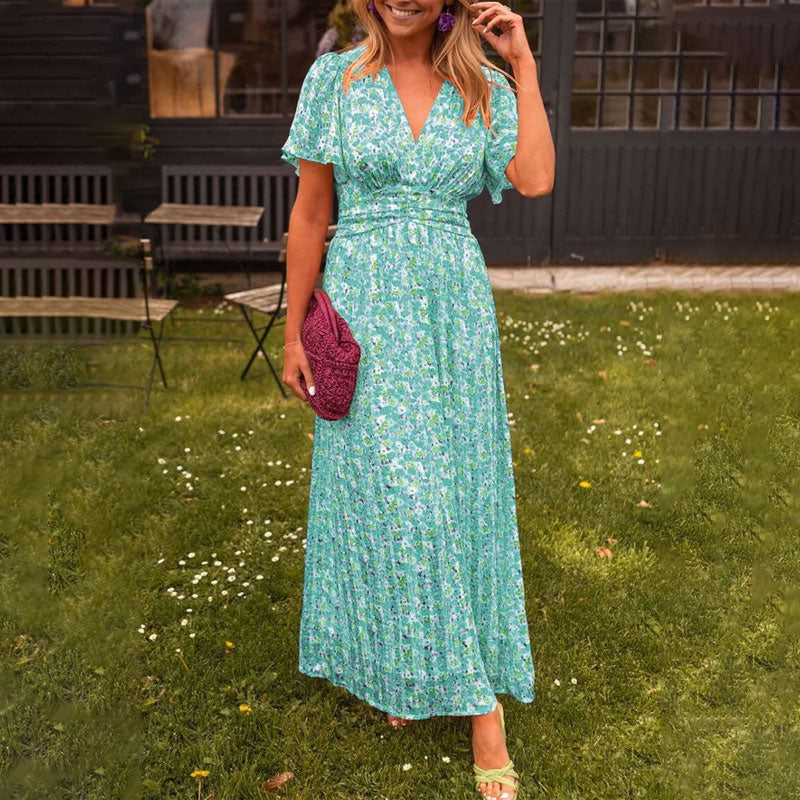 Camille | Elegant V-Neck Dress for Modern Women