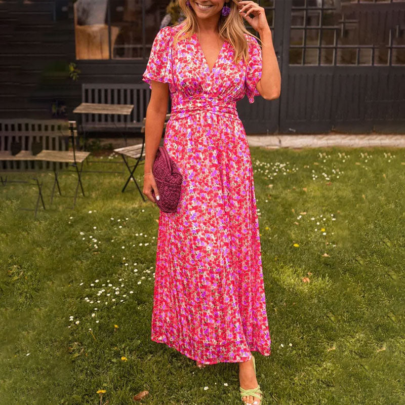 Camille | Elegant V-Neck Dress for Modern Women