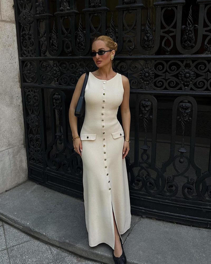 Gänseblümchen - elegantes fließendes Maxikleid