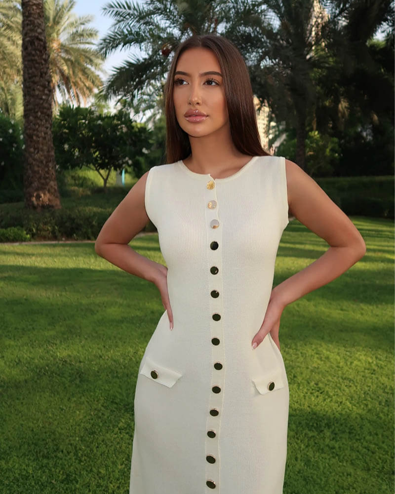 Gänseblümchen - elegantes fließendes Maxikleid