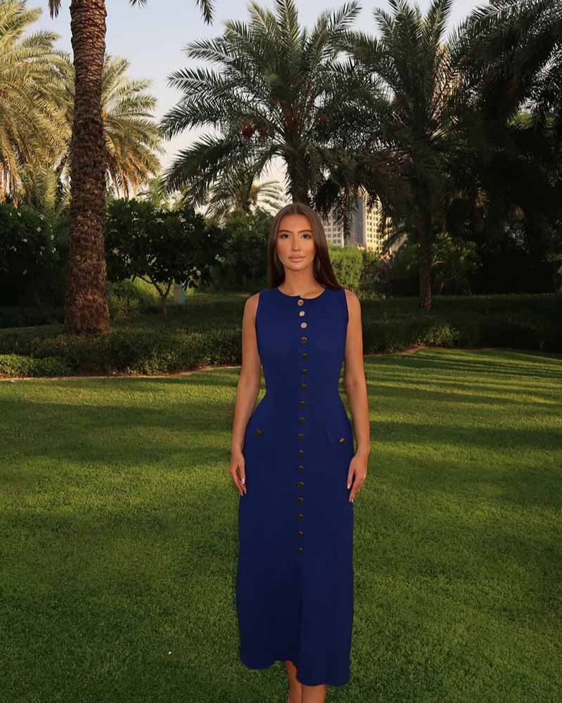 Gänseblümchen - elegantes fließendes Maxikleid