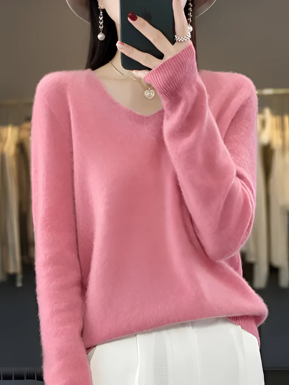 Viora - Women's Cashmere Sweater Soft Elegant High Quality
