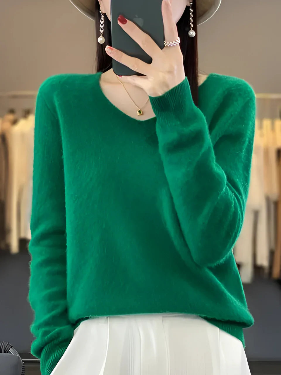 Viora - Women's Cashmere Sweater Soft Elegant High Quality