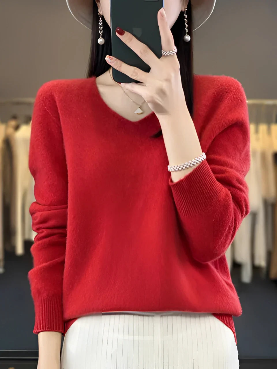 Viora - Women's Cashmere Sweater Soft Elegant High Quality