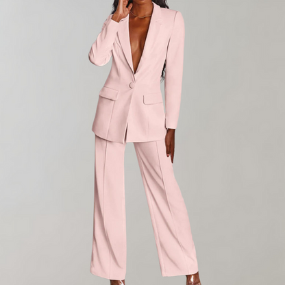 Mira - Chic Blazer and Trousers Combo
