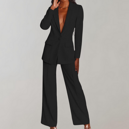 Mira - Chic Blazer and Trousers Combo