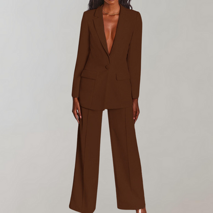 Mira - Chic Blazer and Trousers Combo