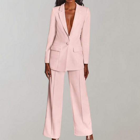Mira - Chic Blazer and Trousers Combo