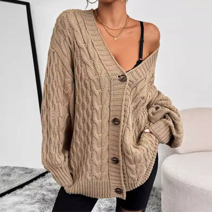 Monica | Women's Oversized Cable Knit Cardigan