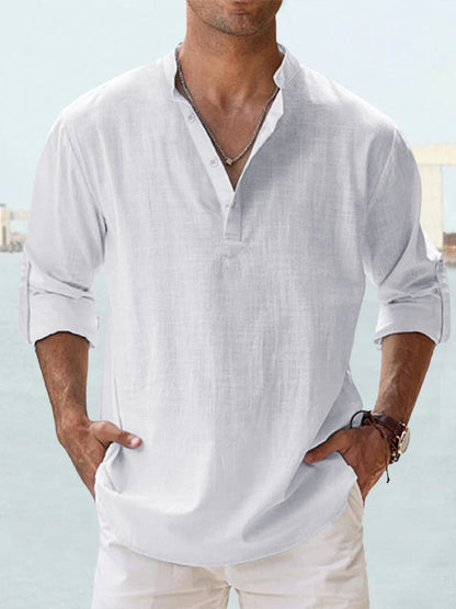 Clark | Casual Linen Shirt for Men – Relaxed Fit – Breathable and Stylish