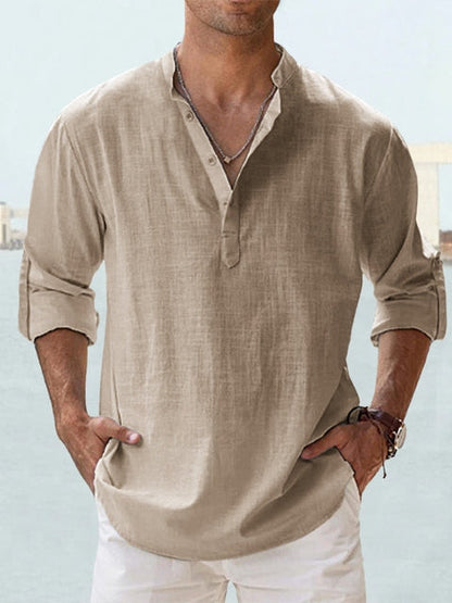 Clark | Casual Linen Shirt for Men – Relaxed Fit – Breathable and Stylish